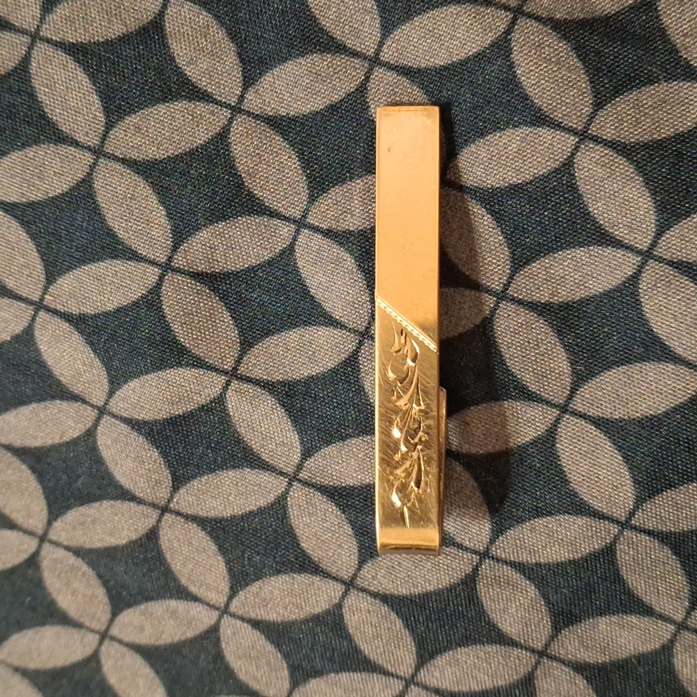 Vintage Tie Bar Clip Silvertone